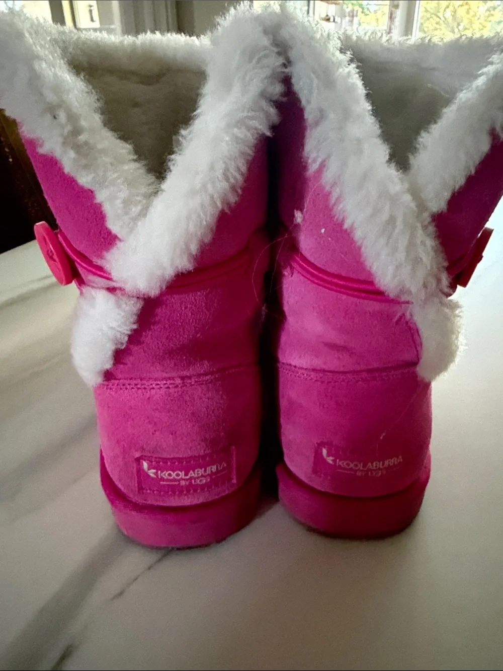 Kookaburra by UGG girls, pink boots size 3